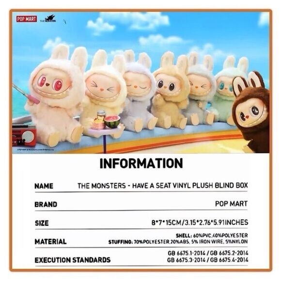 Labubu Have A Seat Vinyl Plush Face Blind Box - Sisi - Picture 9 of 16
